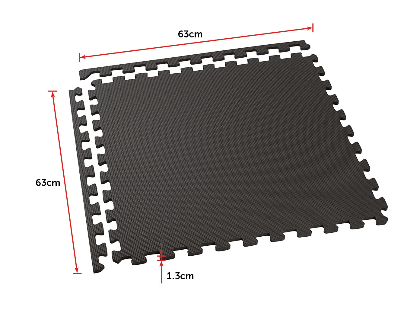 Tiles Fitness Home Gym Interlocking Floor Puzzle Mat