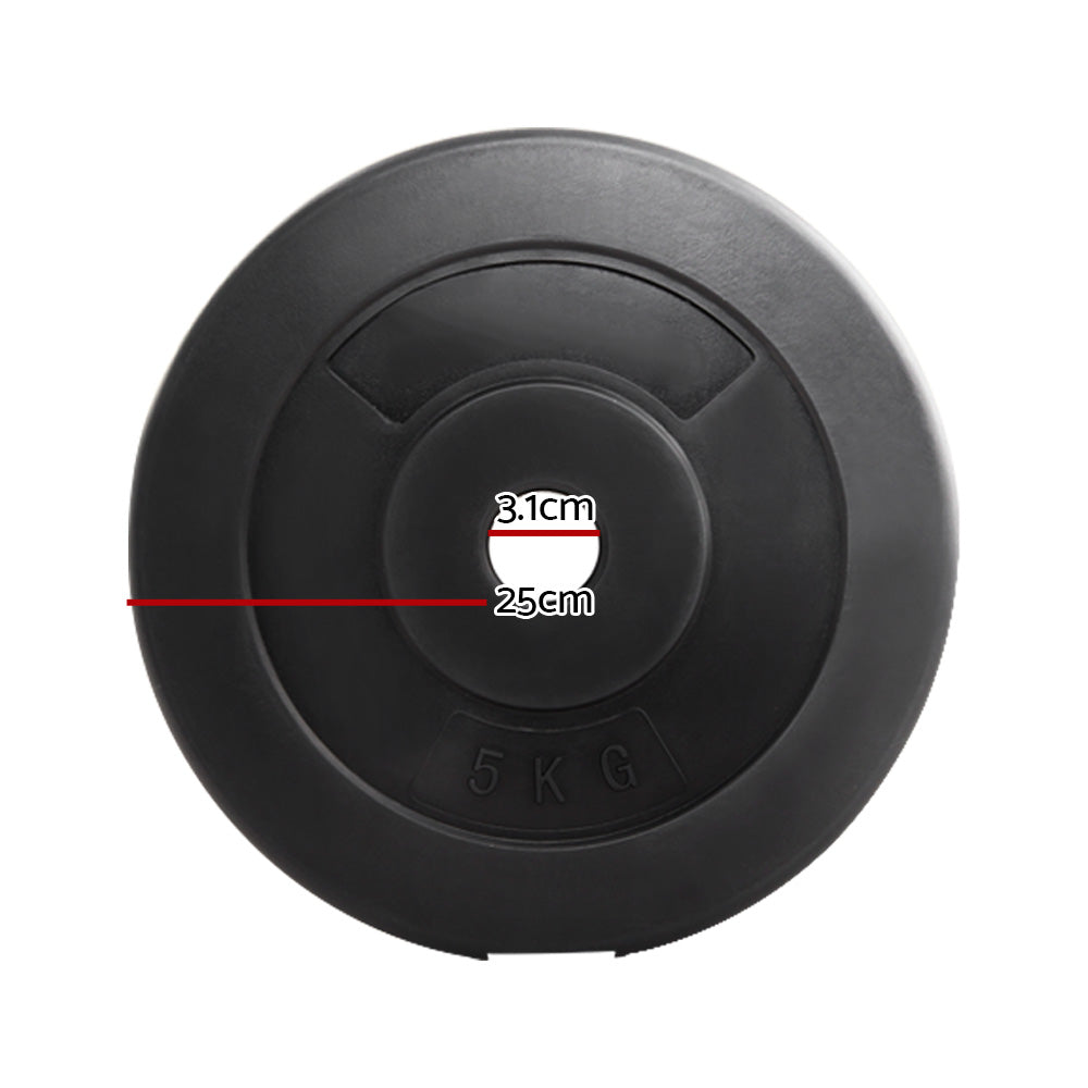 Weight Plates Standard 2X 5kg Barbell Plate Weight Lifting
