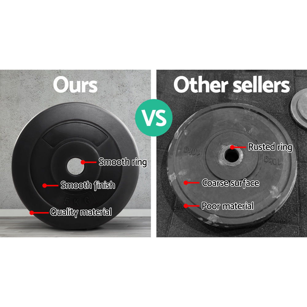 Weight Plates Standard 2X 5kg Barbell Plate Weight Lifting