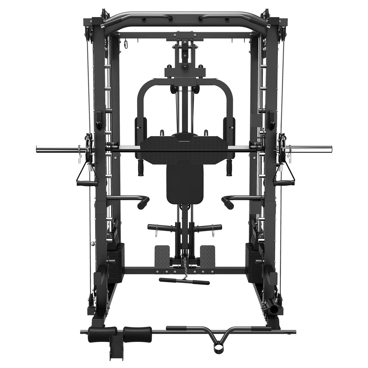 10-in-1 Home Gym Station, Power Rack, Smith Machine and Cable Crossover