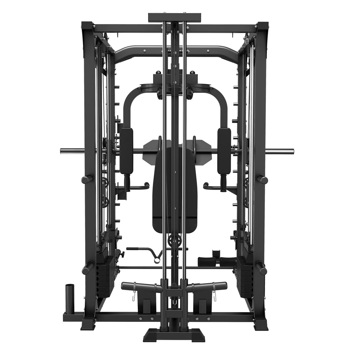 10-in-1 Home Gym Station, Power Rack, Smith Machine and Cable Crossover