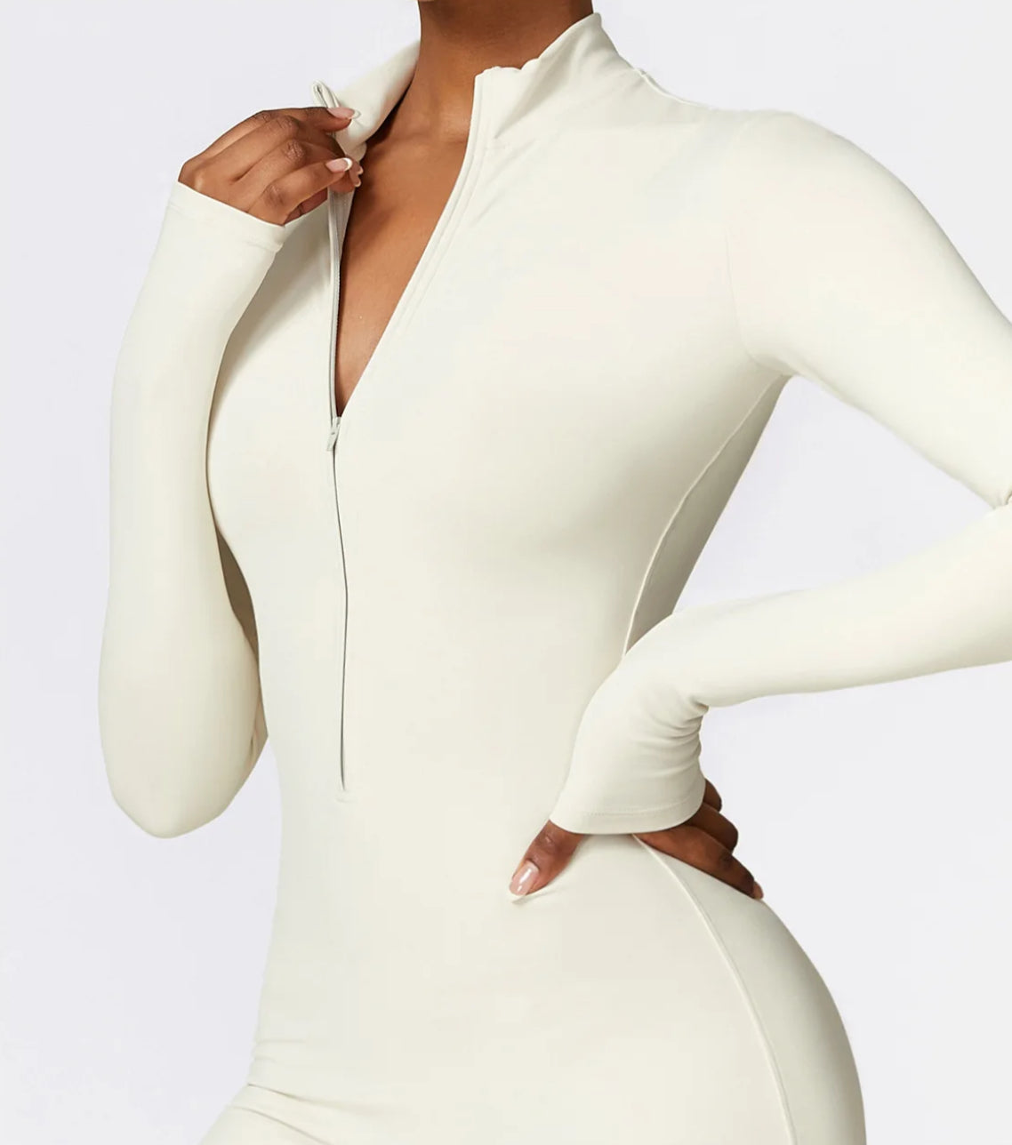 Body Sculpting Zip Jumpsuit