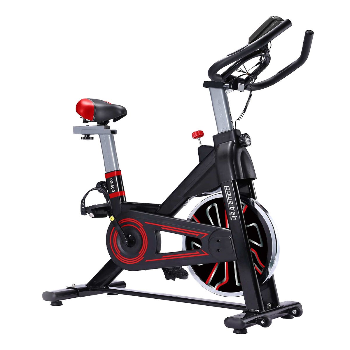 NNEDSZ RX-600 Exercise Spin Bike Cardio Cycle - Red